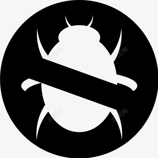 防病毒安全保护图标svg_新图网 https://ixintu.com 保护 安全 恶意软件 昆虫 计算机保护 计算机安全 错误 防病毒