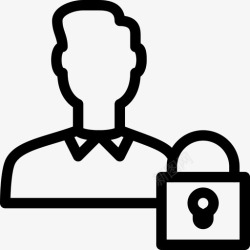 锁定客户锁定用户用户头像社交图标高清图片