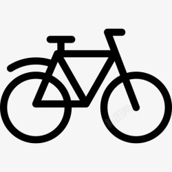 车辆形状自行车插图线条图标高清图片