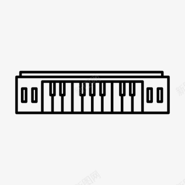 键盘合成器钢琴图标图标
