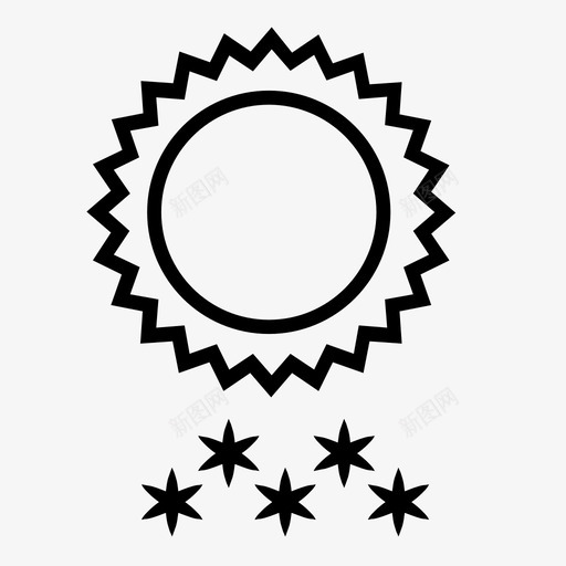 下雪下雪天气太阳图标svg_新图网 https://ixintu.com 下雪 下雪天气 天气状况 天气预报 太阳 气象预报