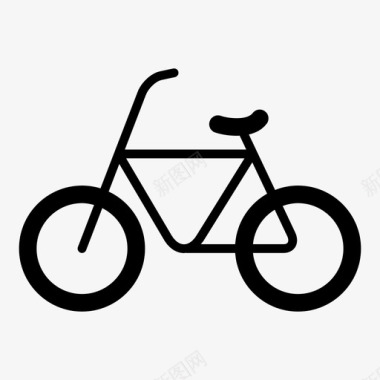 自行车轮子旅行图标图标
