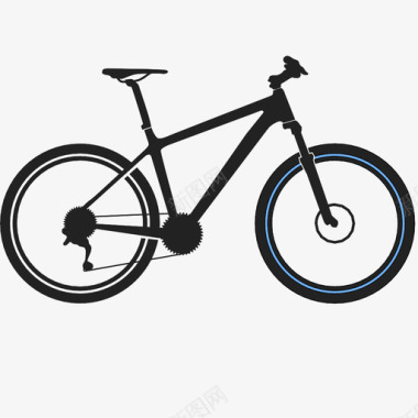 自行车山地车越野车图标图标