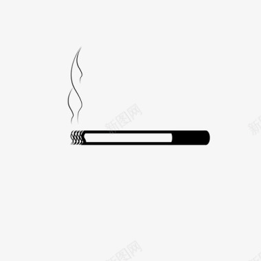 香烟吸烟区烟雾图标图标