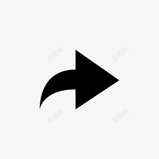 箭头右下一个图标svg_新图网 https://ixintu.com 下一个 前进 右 图标v1字形集 导航 引导 方向 移动 箭头