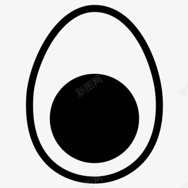 鸡蛋魔鬼蛋复活节彩蛋图标图标