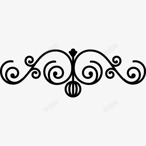 水平对称的螺旋形花卉形状花卉图标svg_新图网 https://ixintu.com 形状 水平对称的螺旋形花卉设计 花卉设计