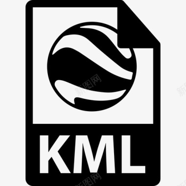 KML文件格式变量界面文件格式图标图标