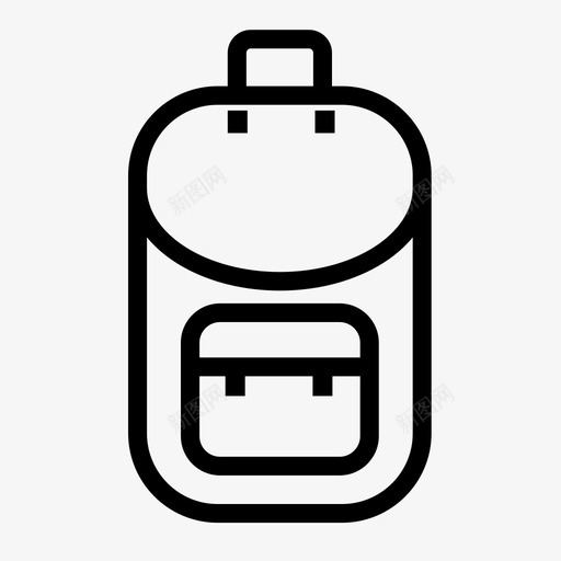 包书包袋子图标svg_新图网 https://ixintu.com 书包 包 手袋 日常用品 物品 背包 袋子