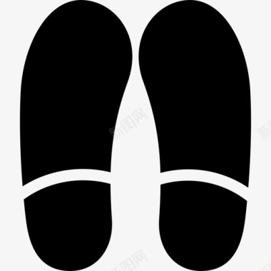 脚印形状鞋子图标图标