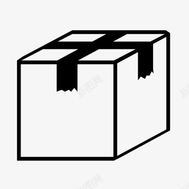 箱子储存装运图标图标