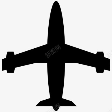 飞机机场私人飞机图标图标