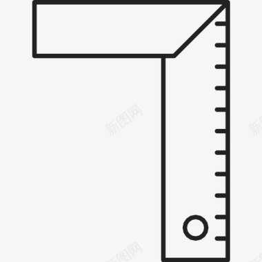 直尺角尺直角尺图标图标