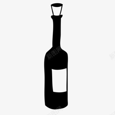 葡萄酒白酒液体图标图标