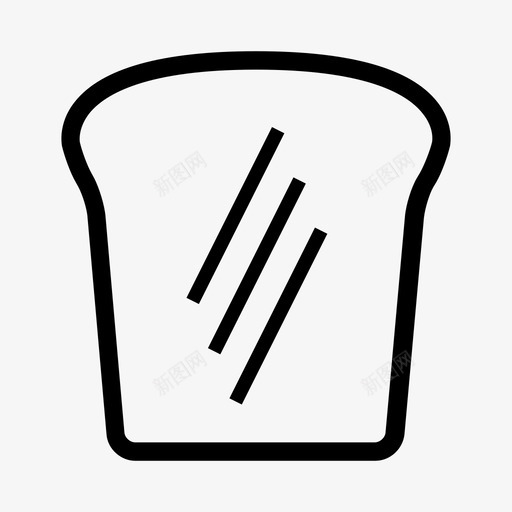 烤面包小麦面包早上图标svg_新图网 https://ixintu.com 小麦面包 早上 早餐 烤面包 谷物 面筋 食物