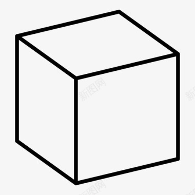 立方体骰子外部图标图标