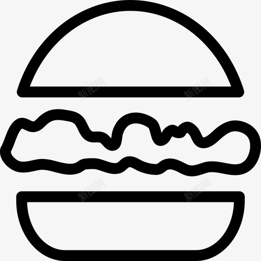 汉堡芝士汉堡鸡肉汉堡图标svg_新图网 https://ixintu.com 快餐 汉堡 芝士汉堡 鸡肉汉堡