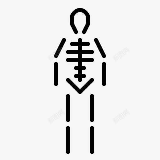 骨骼科学遗骸图标svg_新图网 https://ixintu.com 人类 医院 在医院 死亡 科学 结构 解剖学 身体 遗骸 骨骼