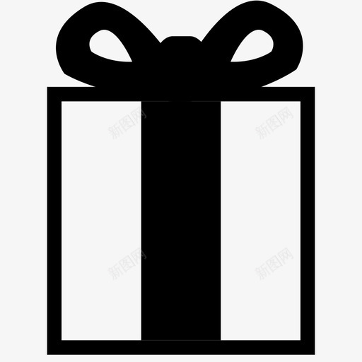 礼物蝴蝶结圣诞礼物图标svg_新图网 https://ixintu.com 圣诞礼物 礼品包装 礼物 蝴蝶结