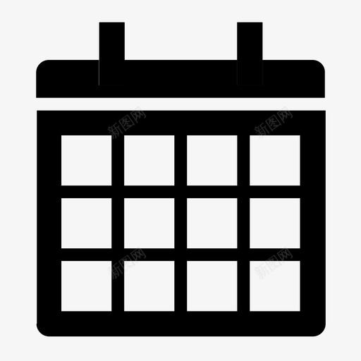 日历计划器有组织图标svg_新图网 https://ixintu.com 日历 日期 日程表 有组织 计划器 议程