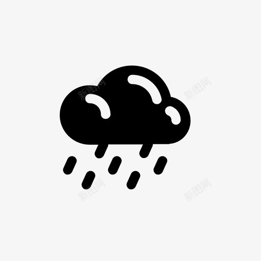 天气条件雨图标svg_新图网 https://ixintu.com 世贸中心赛马会 大部队 天气 条件 雨