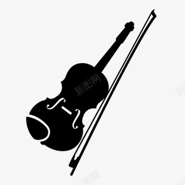 小提琴行军乐队音乐图标图标
