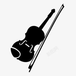 小提琴行军乐队音乐图标图标