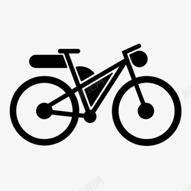 自行车包装旅行旅行者图标图标