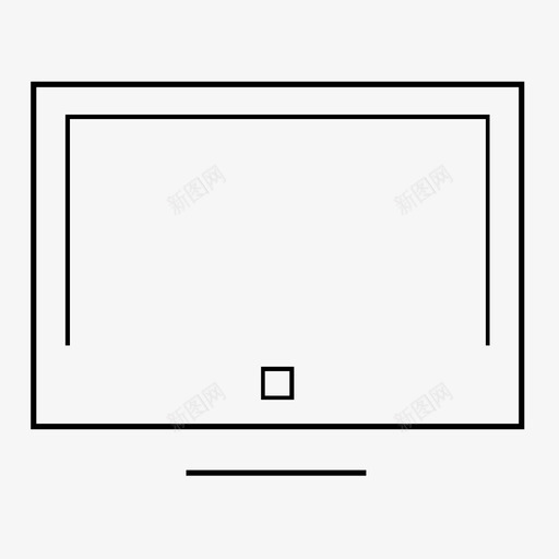 显示器电视屏幕极简主义者图标svg_新图网 https://ixintu.com mac 显示器 极简主义者 电脑屏幕 电视屏幕 线性 线条 线条艺术
