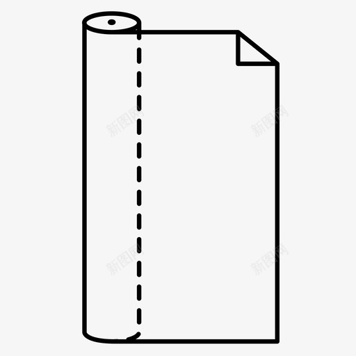 塑料卷纸纸卷图标svg_新图网 https://ixintu.com 塑料卷 纸 纸卷