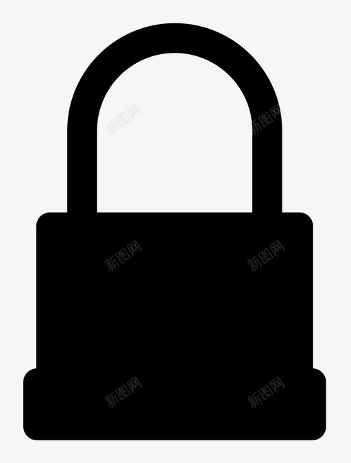 锁安全保护图标svg_新图网 https://ixintu.com 保护 受保护 否 安全 密码保护 锁