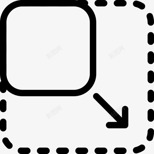 全视图线图标移动svg_新图网 https://ixintu.com ui 全视图 导航 形状 步骤 用户 界面 移动 箭头视图 线图标