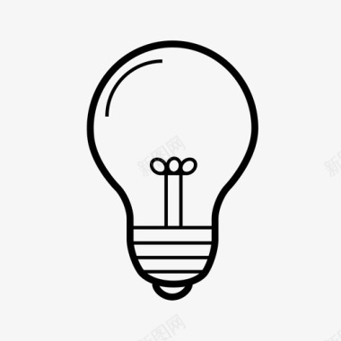 电灯泡创意照明图标图标