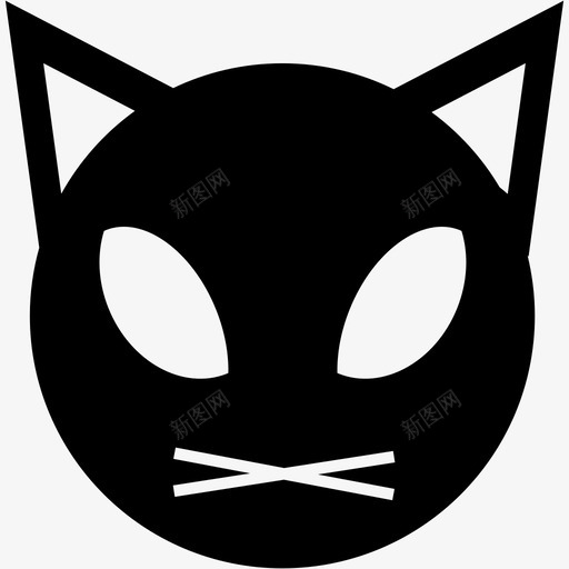 猫小猫头图标svg_新图网 https://ixintu.com 动物头 动物脸 卡通猫 头 小猫 猫 猫头 猫脸 脸