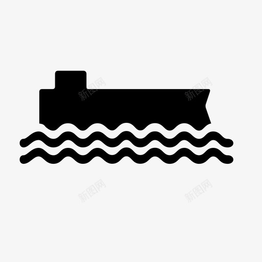 船拖船运输图标svg_新图网 https://ixintu.com 拖船 油船 海洋 船 货船 运输