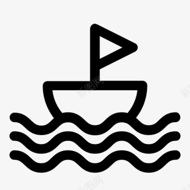 船海船简单图标图标