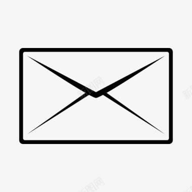 信封未打开邮政图标图标