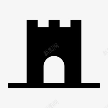 历史建筑城堡图标图标