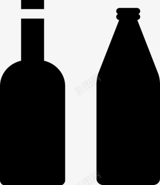 瓶子酒吧饮料图标图标