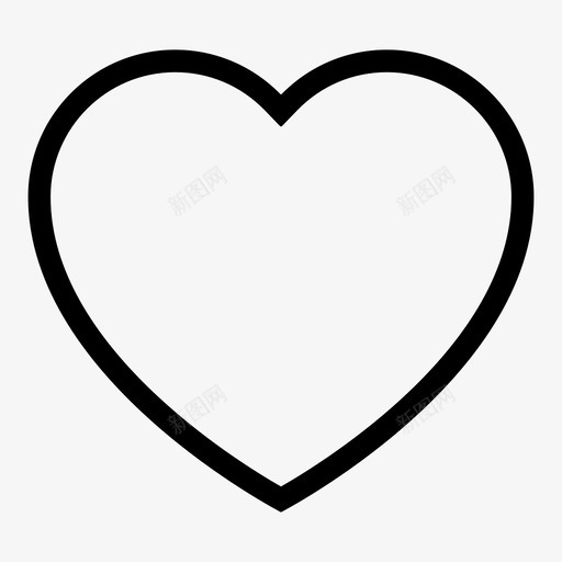 心脏轮廓医学图标svg_新图网 https://ixintu.com 健康 关心 医学 心脏 爱 衷心 轮廓