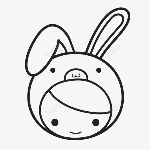 兔子女孩表情女孩图标svg_新图网 https://ixintu.com 兔子 兔子女孩 兔子服装 卡瓦伊 卡瓦伊角色 女孩 孩子 表情 表情符号