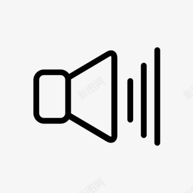 音量声音播放器简单图标图标