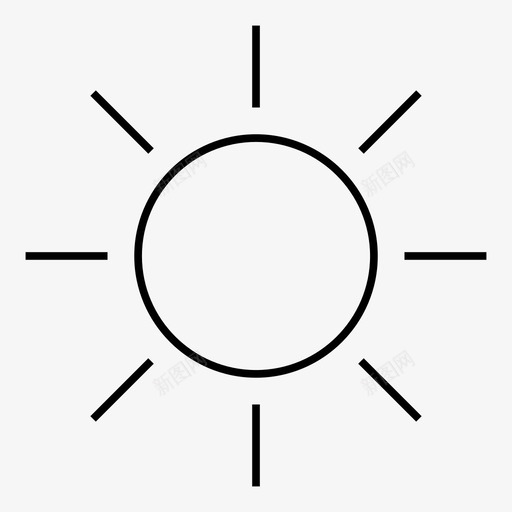 太阳晴天阳光图标svg_新图网 https://ixintu.com 天气状况 天气要素 太阳 学期 时间 晴天 温暖 阳光