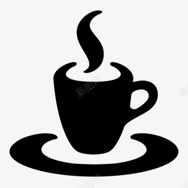 马克杯茶杯蒸图标图标
