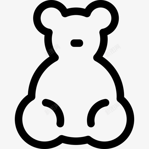 小熊玩具动物婴儿包1图标svg_新图网 https://ixintu.com 动物 婴儿包1 小熊玩具