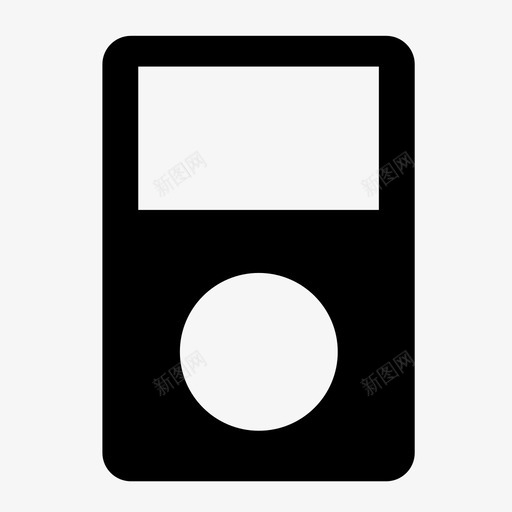 ipod苹果电子设备图标svg_新图网 https://ixintu.com ipod 小工具 电子设备 苹果 音乐播放器
