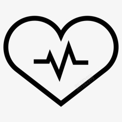心脏状况健康心脏起动器心率图标高清图片