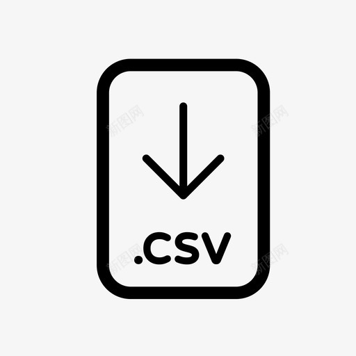 csv文件文件文件图标svg_新图网 https://ixintu.com csv文件 下载 下载文件 下载箭头 各种文件 文件 文件图标 文件扩展名 文件格式 逗号分隔值文件