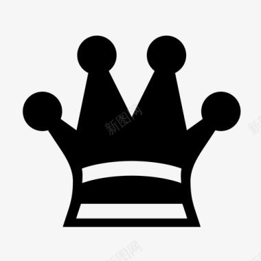 皇冠中世纪皇冠国王图标图标