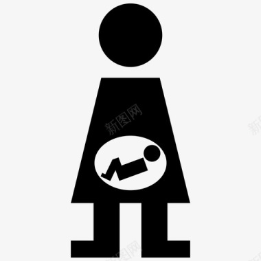 怀孕人父母图标图标